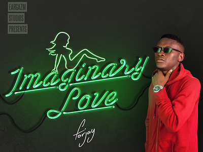 Imaginary Love Albumart abuja africa design green music neon