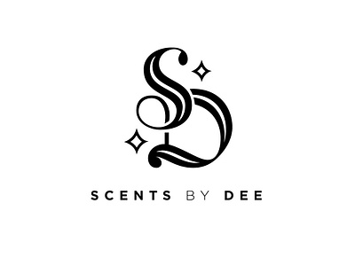 Scents By Dee abuja black branding design fragrance logo minimalist nigeria unisex