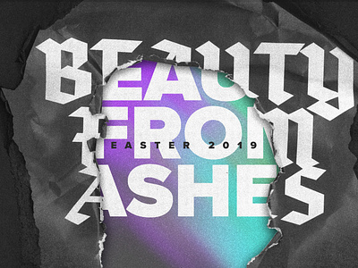 Beauty From Ashes ashes beauty church design easter lines procreate sermon