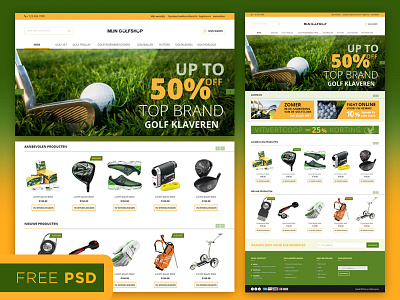 Magento Template Free psd file by Kate Pasichniuk on Dribbble