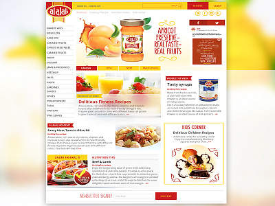 Web Page e commerce food