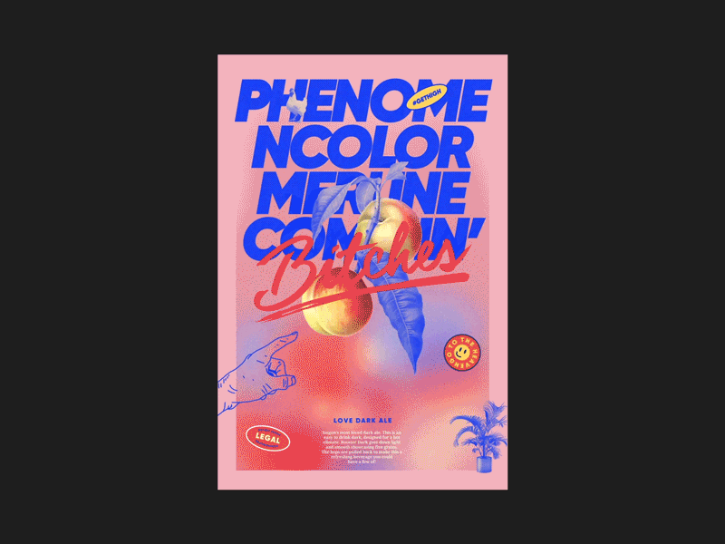 Poster Experiment by Sunhung anim animation art direction black branding design experiment gif ho chi minh city illustration illustrator lettering logo sun hung sunhung typography ui ux viet nam