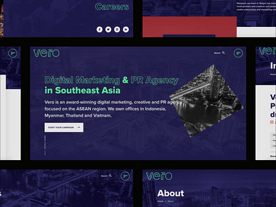 Vero Animation All Screens agency animation art direction design ho chi minh city illustration motion graphics parallax purple sun hung sunhung typography ui vero asean viet nam