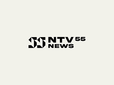 LOGO - NTV NEWS 55 app branding graphic design icon illustration logo typography ui ux vector