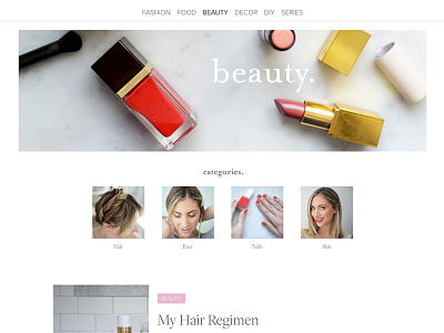 Website skinning and brand details