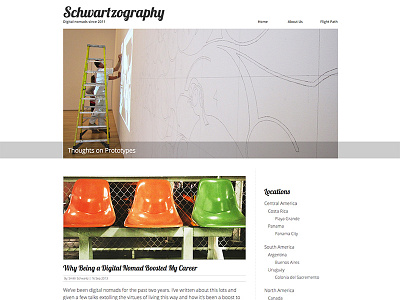 Schwartzography- website design 2011