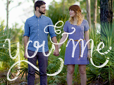 You & Me lettering typography you and me