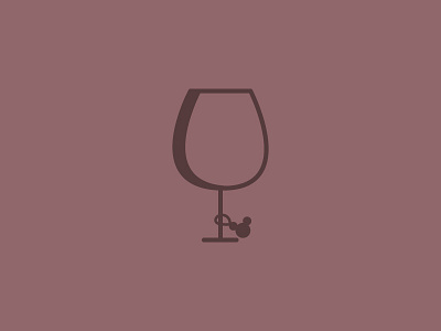 Food & Wine Charm charm disney food and wine icon wine glass