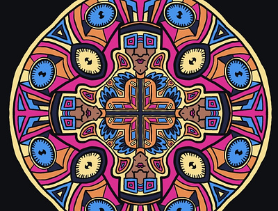 Hip design illustration mandala zendala