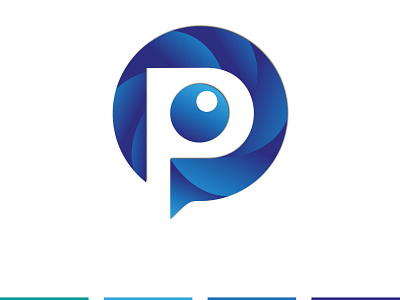 Modern P Photography Logo Design