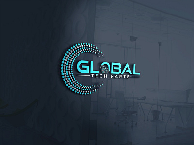 Global Tech Parts Logo Design Concept