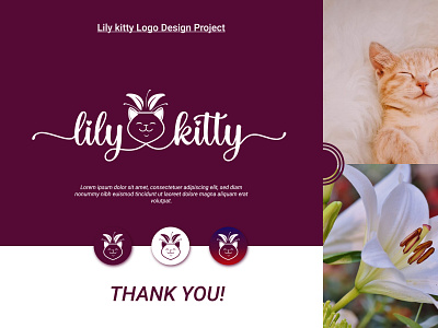 Lily kitty Logo Design Project Work