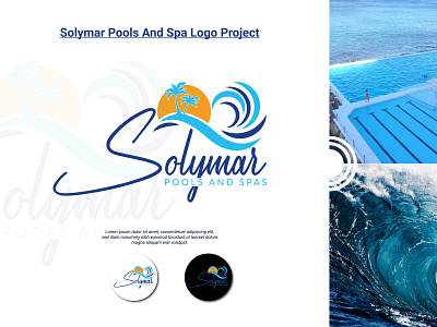 Solymar Pools and Spas LLC Logo Design Project