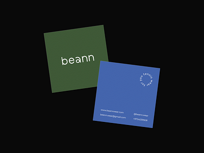 Business cards for tennis wear brand