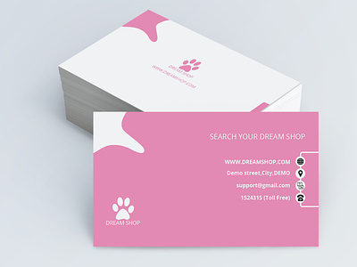 Business Card (baby shop) baby shop baby shop card business card design graphic design