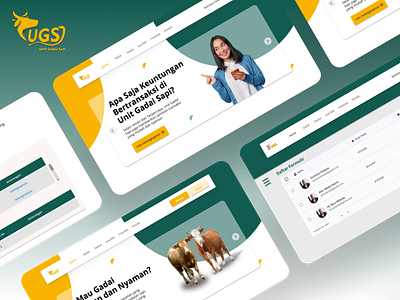 Website Unit Gadai Sapi (Deploy) design ui ux website