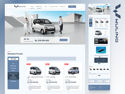 Wuling Website (Re-design) app design ui ux website