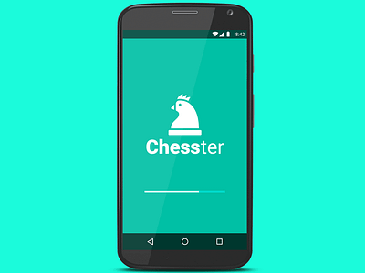 Chesster android app brand chess game logo material ui ux