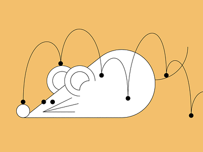 il topo e la pulce alessandro burelli design graphic illustration vector