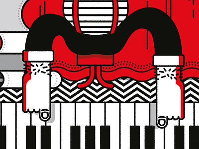 POST EXTRA #03 - poster design feet graphic illustration music piano