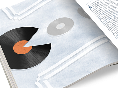 Pac Man Record Illustration illustration mockup record vinyl