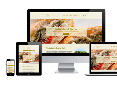 Locale Website all natural branding fast casual fast casual front end organic responsive restaurant ui wordpress