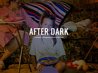 After Dark Exhibition after dark bootstrap full screen one page ui design ux design website