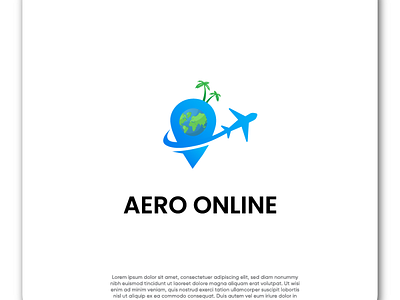 AERO ONLIINE app branding design graphic design illustration logo typography ui ux vector