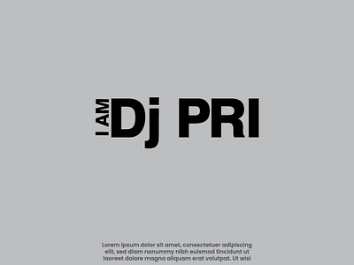 I am DJ PRI logo app branding design graphic design illustration logo typography ui ux vector