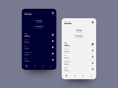 Muslim Time design mobile muslim ui