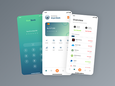 Mobile Banking App bank design finance mobile ui