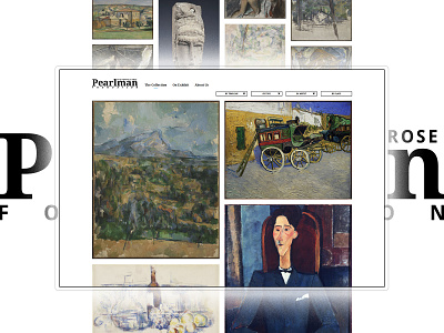 Pearlman Collection - Showcasing Van Gogh & Cézanne color design ui uidesign userexperience userinterface ux uxdesign webdesign webdev webdevelopment website websitedesign