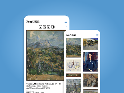 Pearlman Collection - Showcasing Van Gogh & Cézanne art design paint painters ui ux webdesign webdevelopment website