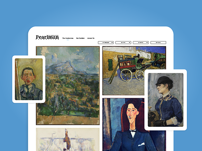 Pearlman Collection - Showcasing Van Gogh & Cézanne art artgallery design ui userdesign userexperience ux webdesign webdevelopment website