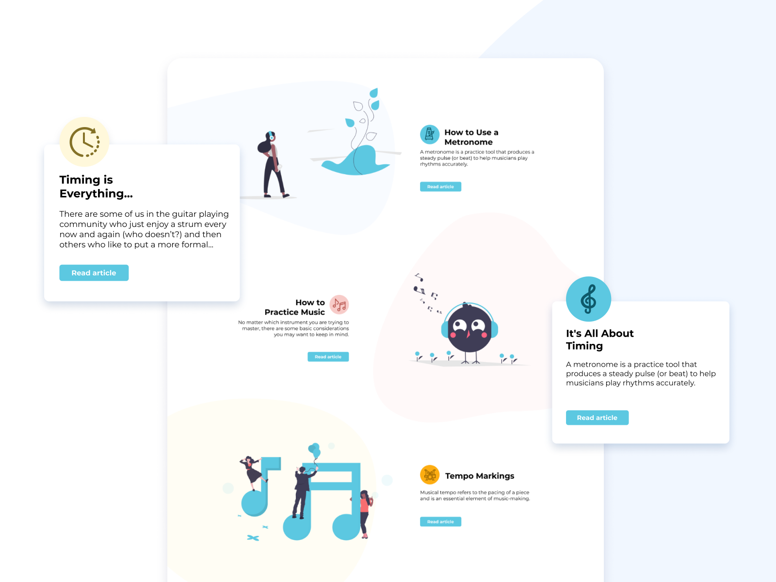 A Modern Metronome App for a Music Startup by ActiveColor on Dribbble