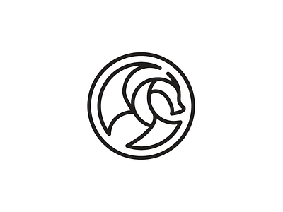 Dragon dragon line art logo lore minimal simple