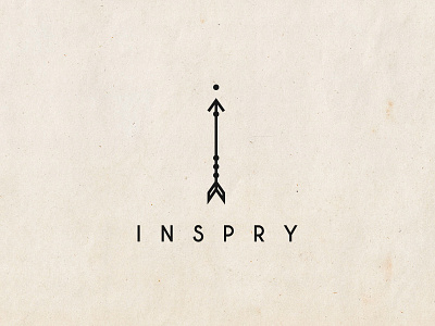 A-Z / I for Inspry arrow bold clean clever geometric inspiration letter logo minimal simple