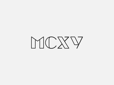 A-Z / MCXV clean logo modern wordmark