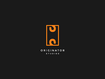 A-Z / O for Originator bold clever geometric letter o letter s logo minimal o s simple studio