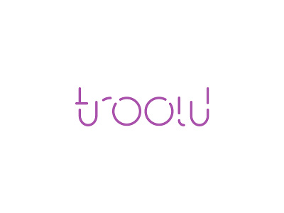 A-Z / T for trooly logo minimal simple wordmark