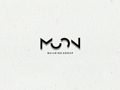 Moon clever construction logo minimal moon simple wordmark