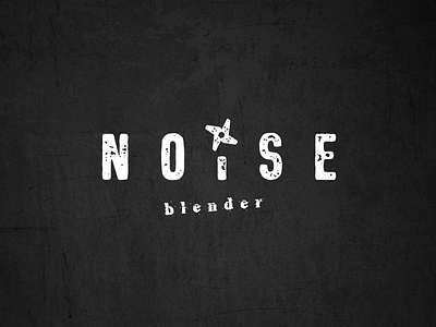 NoiseBlender blade blender bold clever grunge noise noisy sound strong wordmark