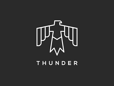 Thunder bird bold geometric thunder thunderbird