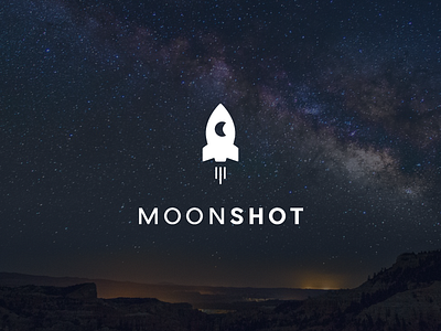 Moonshot ver.2 astronaut clever clever logo cosmos launch minimal moon moon logo rocket rocket logo space space logo