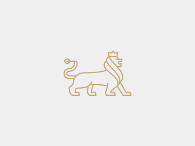Lion ver.2 elegant financy insurance king line line animal line art line logo lion lion logo minimal
