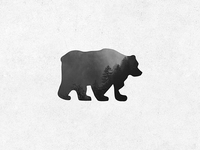 2 Bears bear bears clever clever logo minimal negative space