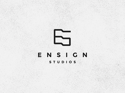 Ensign Studios clever ensign flag lettermark logo minimal minimalexa minimalism monogram sign