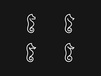 Seahorse - line art exploration art clean geometric line line art logo minimal seahorse simple