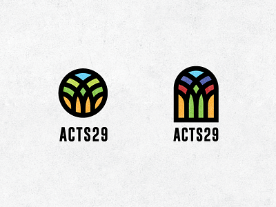 Church planting organization art church glass line line art logo minimal planting simple stained tree window