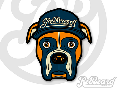 RedBeard Design Co. Boxer adobe boxer branding design dog graphic design illustration illustrator logo vector
